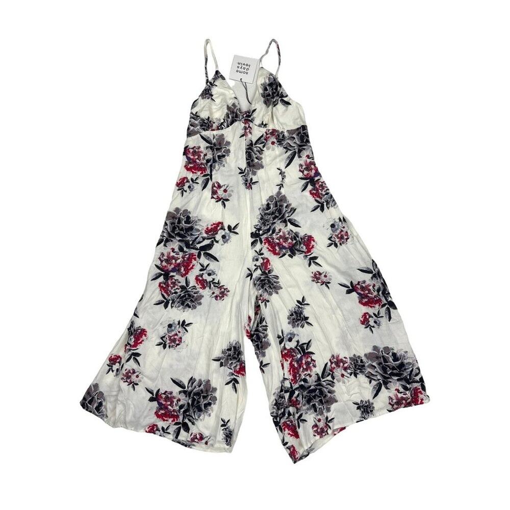 Some Days Lovin - Mary May Floral Print Midi Jumpsuit in White